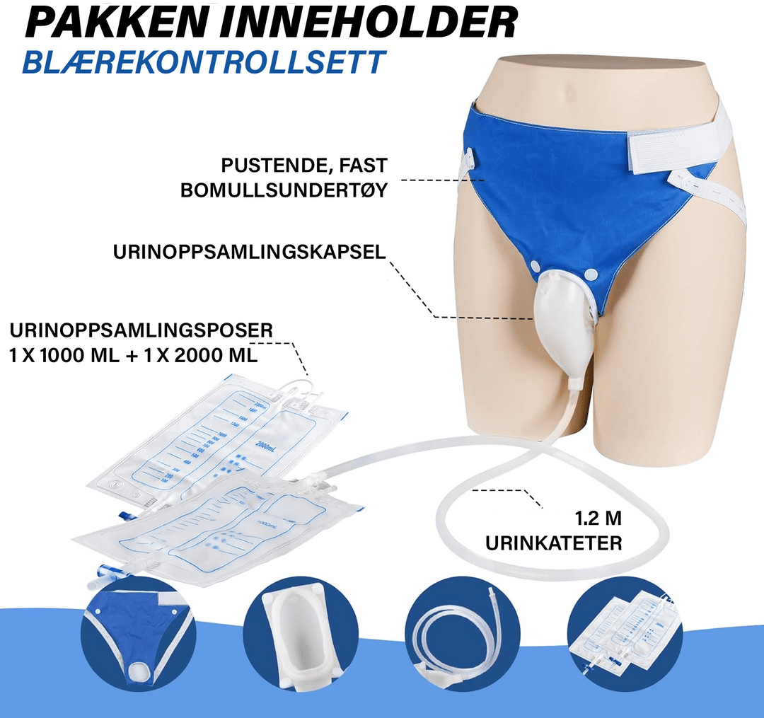 Gjenbrukbar silikon urinoppsamler, bærbar hjelp for hygiene hos voksne og barn.