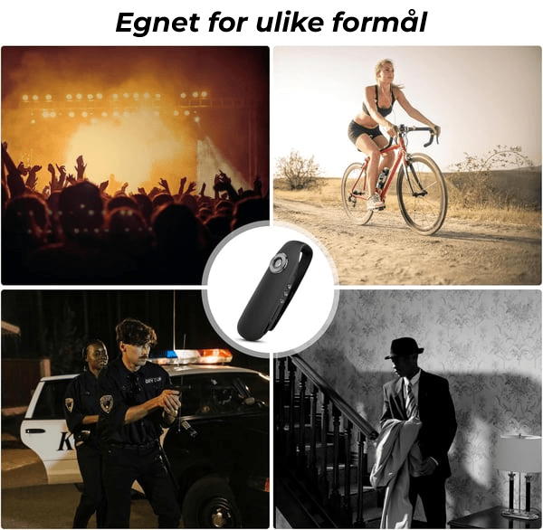 Få krystallklare opptak med SafeSight minikamera, 1080P video for alle behov.
