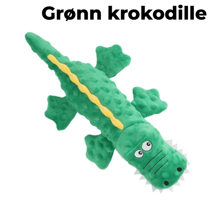 En solid valpeleke i plysj fra NOMBLE. Tåler mye lek og biting.