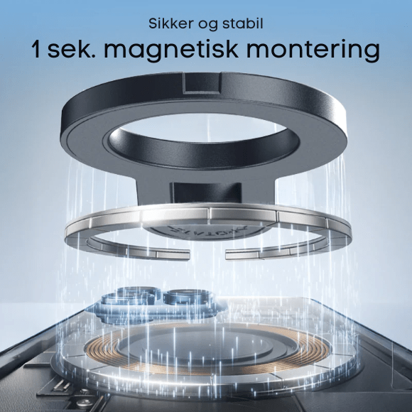 Person som holder ut selfiestang og bruker Bluetooth fjernkontroll for å ta et gruppebilde.