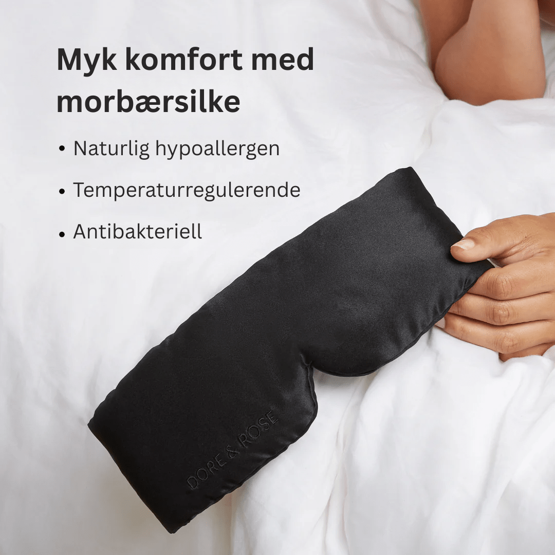 Optimaliser din søvn med denne luksuriøse silkemasken for øyne.