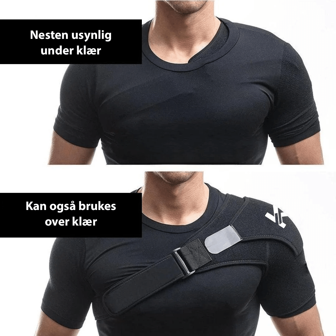 Ergonomisk skulderstøtte som gir effektiv smertelindring ved skuldersmerter og fremmer raskere bedring.