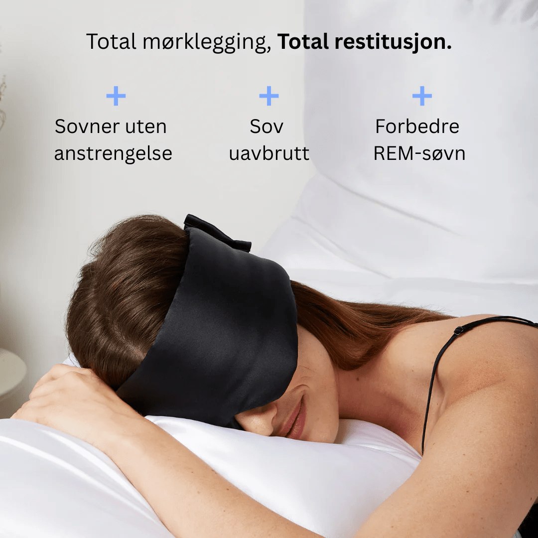 Silkemaske som bidrar til en mer effektiv og dyp søvn.