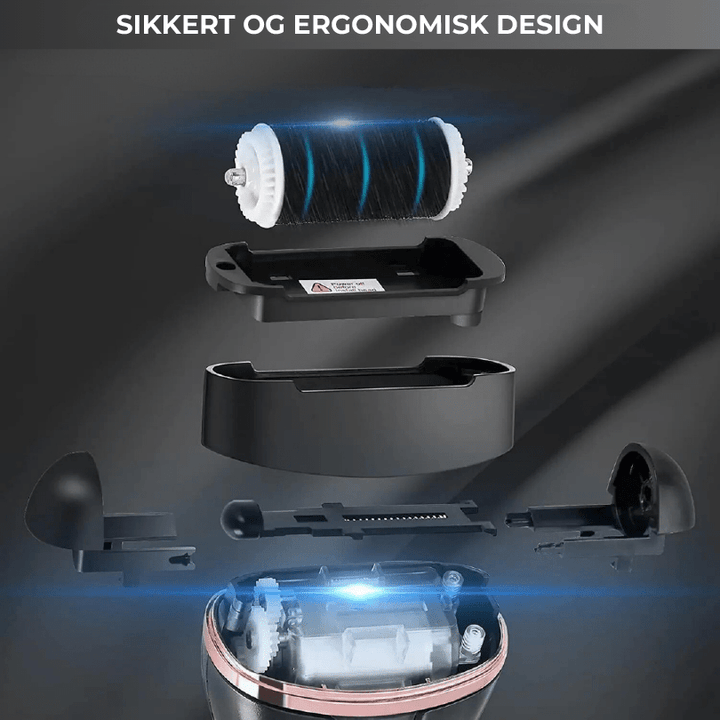 Oppladbar elektrisk fotfil for enkel fjerning av hard hud, forvandler tørre føtter til silkemyke hjemmespa-føtter.