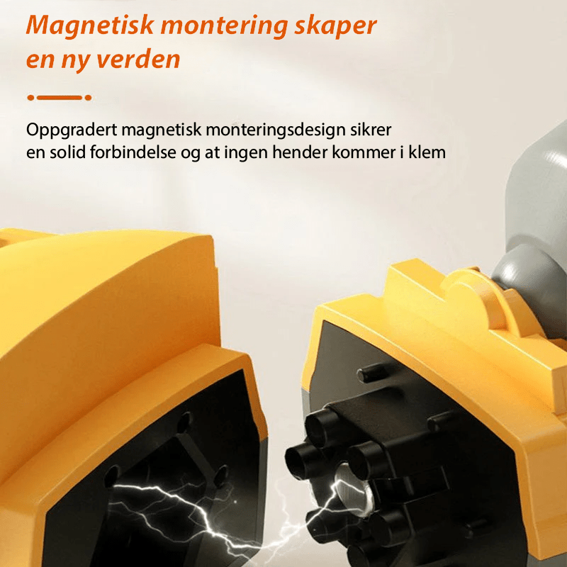 Fremtidige ingeniører bygger med magnetiske leker. Byggekjøretøy for læring og underholdning.
