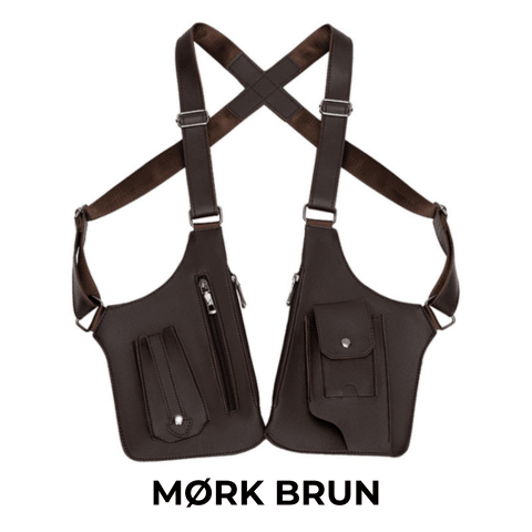 Robust vanntett sling bag for menn i taktisk design. Perfekt for sikker og organisert reise eller hverdag.
