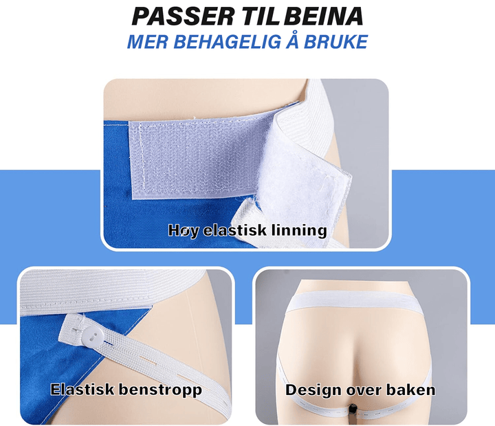 Hjelpemiddel for eldre, bærbar urinpose med lekkasjesikker design for enkel bruk.