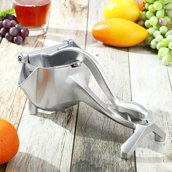 Manuell håndpresse juicer i premium aluminium for fersk frukt og sunn juice.