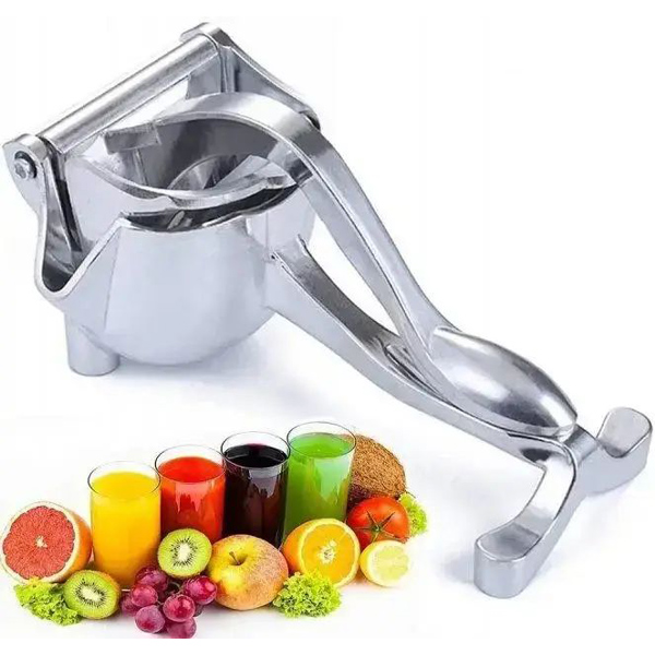 Rask manuell fruktpresse for sunn og fersk juice hjemme. Premium aluminiumskvalitet.