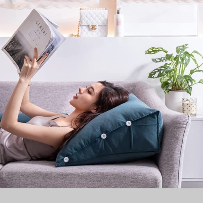 Fleksibel kilepute for ryggstøtte, komfortpute, lesepute og TV-pute. Justerbar ergonomisk design.