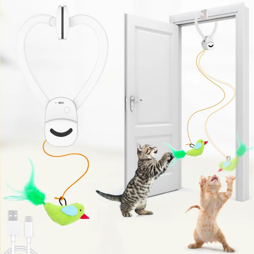 Stimulerende aktivitetsleke for katter og kattunger. Etterligner fuglers bevegelse for optimal moro.
