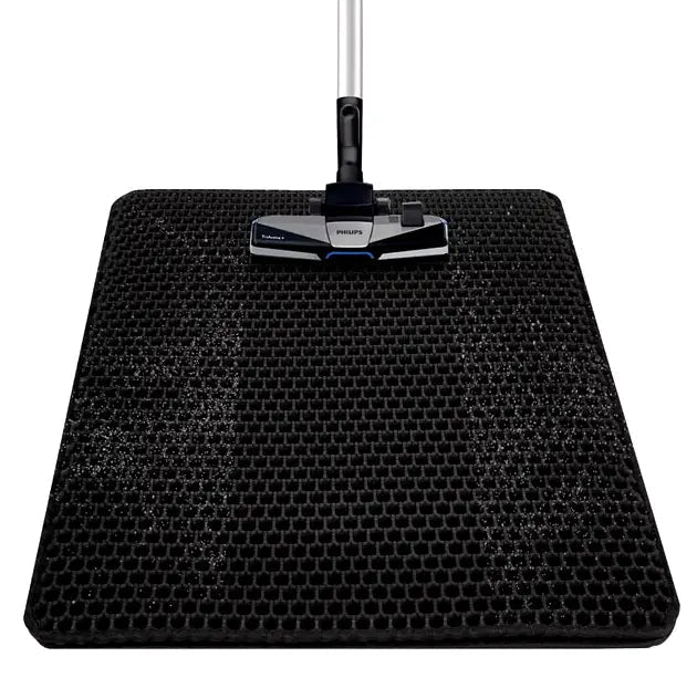 Stor, sklisikker EVA kattesandmatte fanger opp kattesand effektivt og holder gulvet rent.