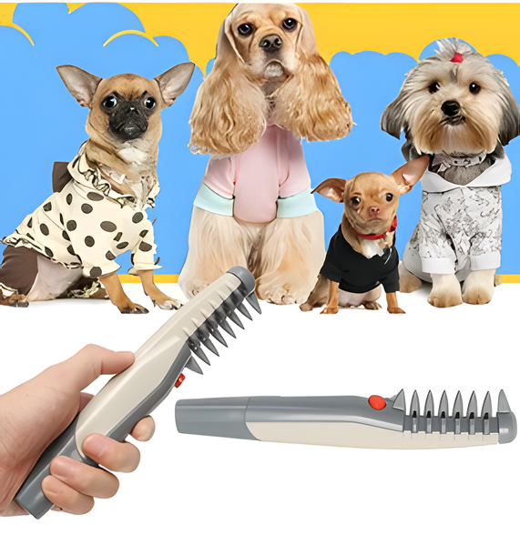 Komplett sett med skånsom kjæledyrpleie trimmer for enkel og effektiv pelsstell hjemme.