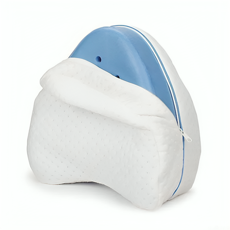 Komfortabel gravidpute og sovepute i minneskum. Ergonomisk design for optimal hoftestøtte og smertelindring.
