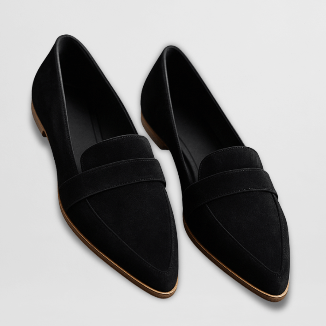 Komfortable kvinnelige loafers med dempesåle og fleksibel passform, ideelle for daglig bruk.