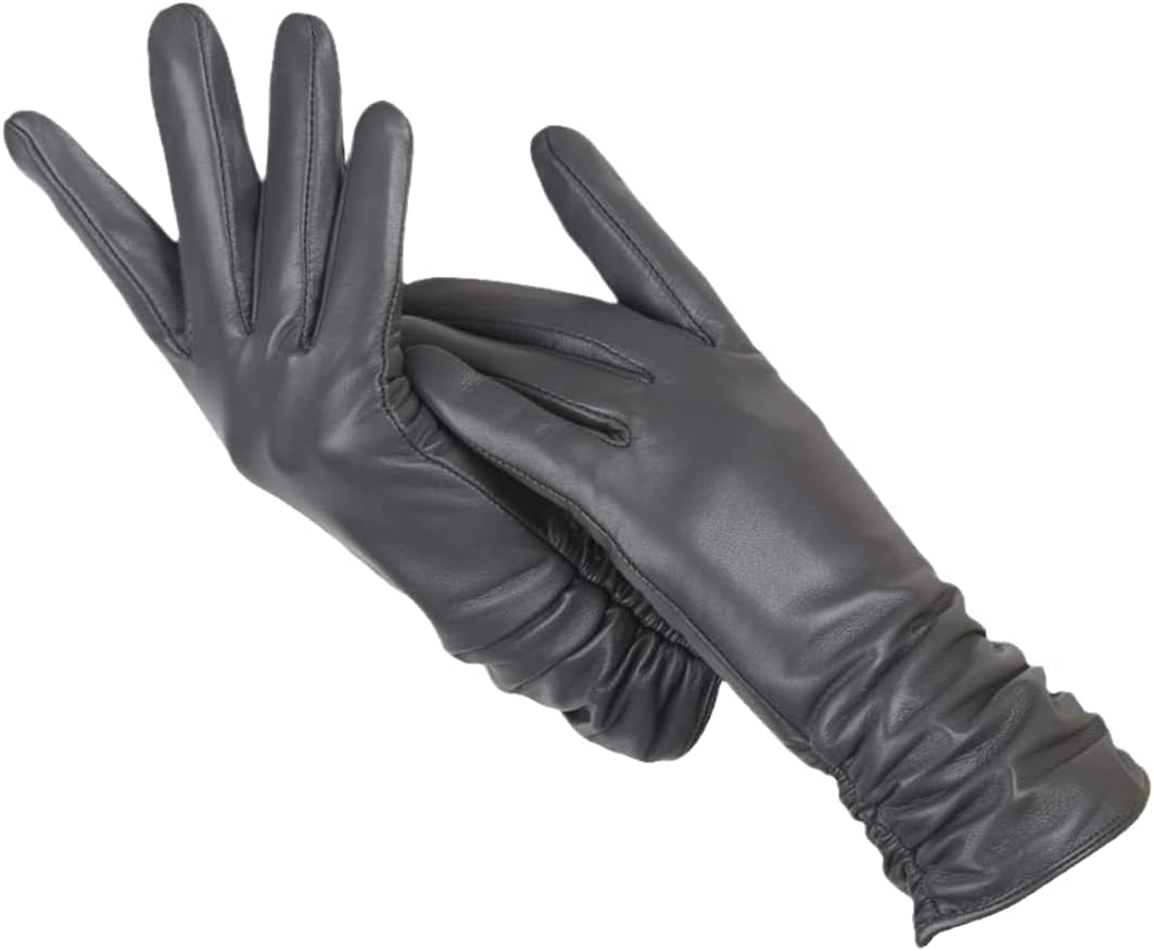 Robuste, men elegante skinnhansker til dame med tykt ullfôr for kalde vinterdager.