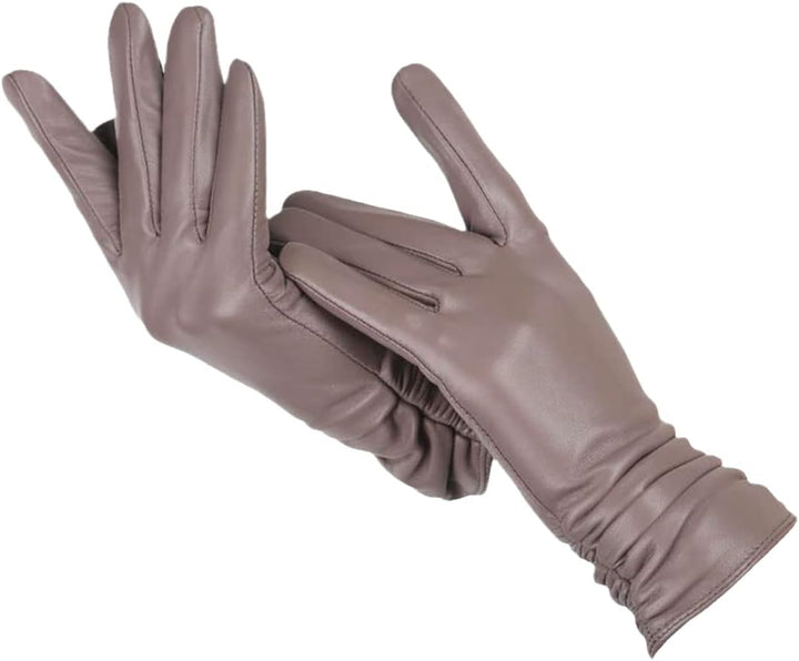 Svarte, tidløse skinnhansker med ullfôr for kvinner. Essensielle elegante accessoirer.