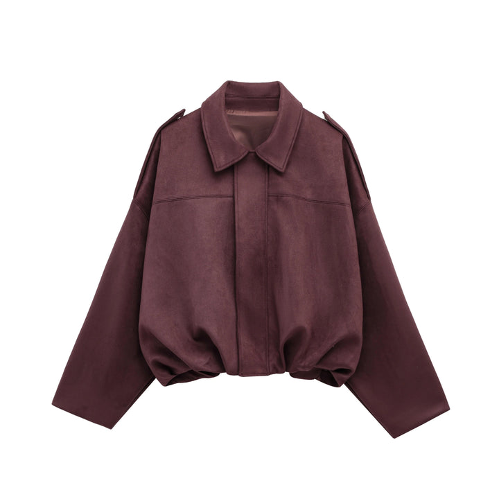 Elegant fritidsjakke for kvinner. Bomberjakke med glidelås, langermet. En trendy og komfortabel løsning for vår og høst.