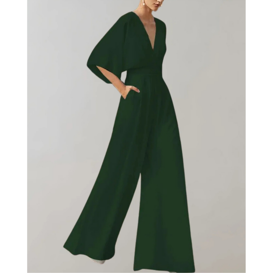 Elegant kvinners jumpsuit med sofistikert design, et flatterende antrekk for både fest og kontor.