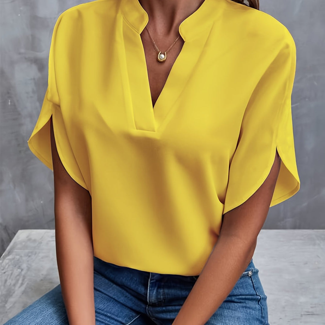 Bluse for kvinner, fargerik og komfortabel for en uformell look. Allsidig sommermote.