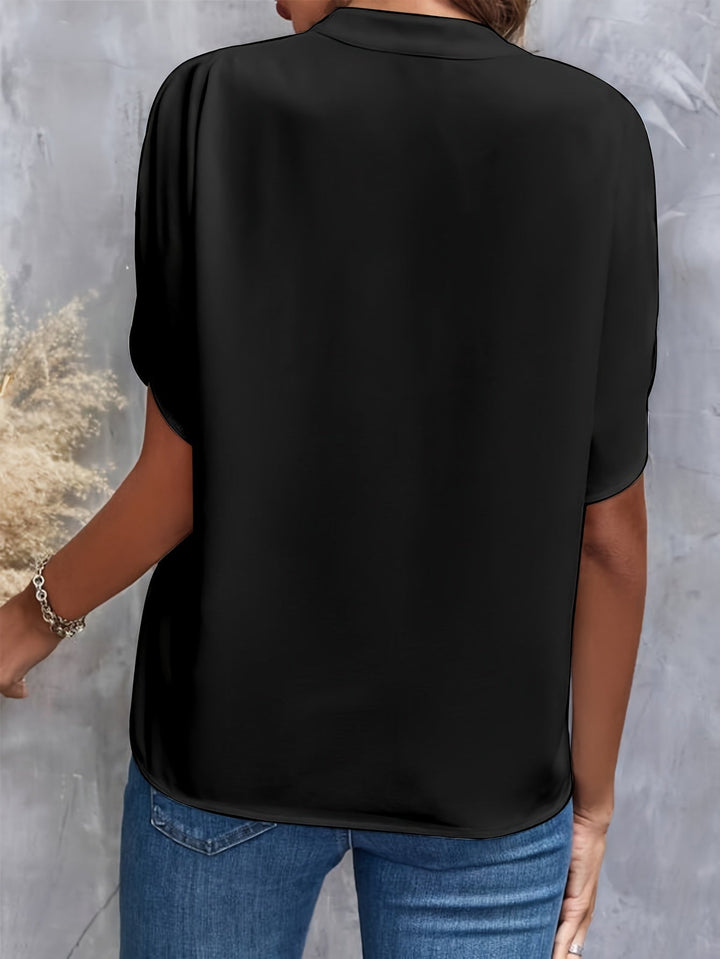 Allsidig rød damebluse, elegant stil for både fest og avslappet hverdagsbruk.