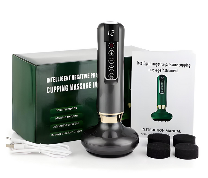 Oppladbar elektrisk kopping massasjeapparat for kvinner. Effektiv hudpleie mot cellulitter.