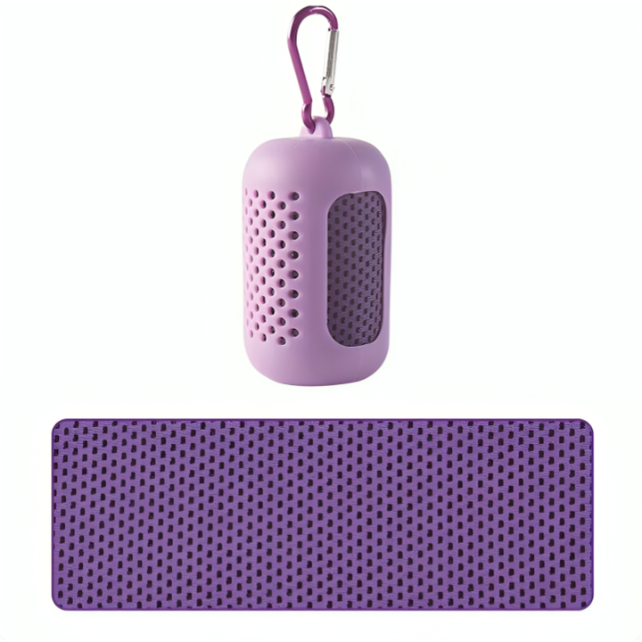 Kompakt mikrofiber kjølehåndkle. Ideelt for gym, reise og aktivitet, gir rask avkjøling.
