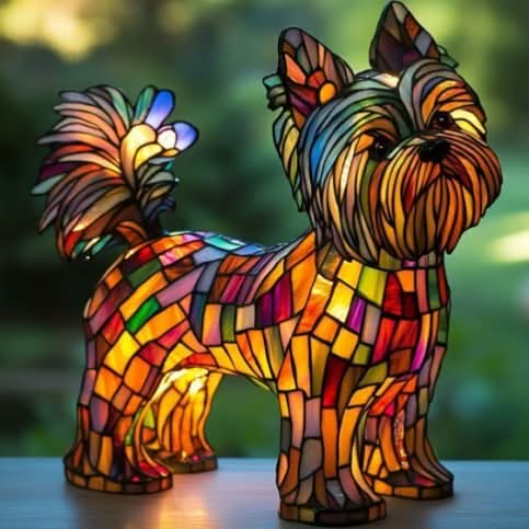 USB-ladbar LED hundelampe, lett å plassere, en praktisk og dekorativ nattlampe.