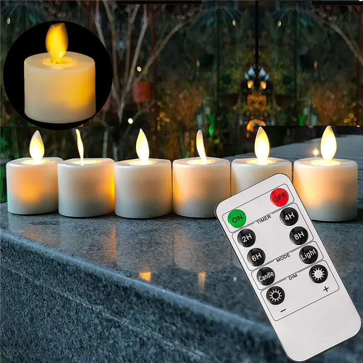 Miljøvennlig LED stearinlys med lang levetid og flammeløs teknologi, et trygt valg for hjemmet.