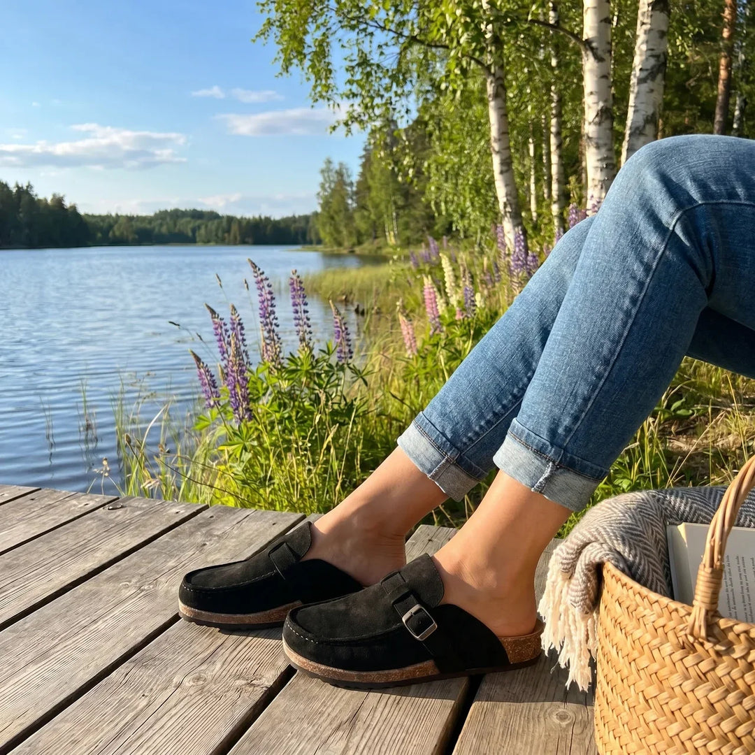 Myke og lette dame-loafers i brun nyanse med sklisikker såle, gir god grep og langvarig komfort.
