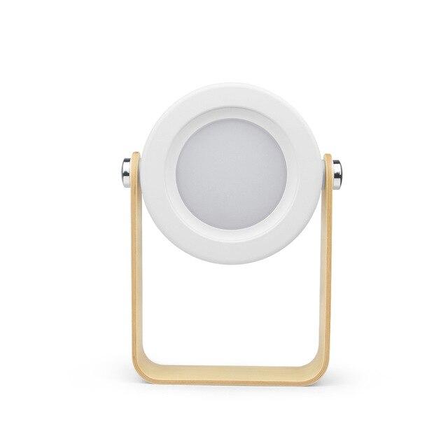 Hvit & grå 7-i-1 LED-lampe med roterbart håndtak for bærbar bruk, Foldy.