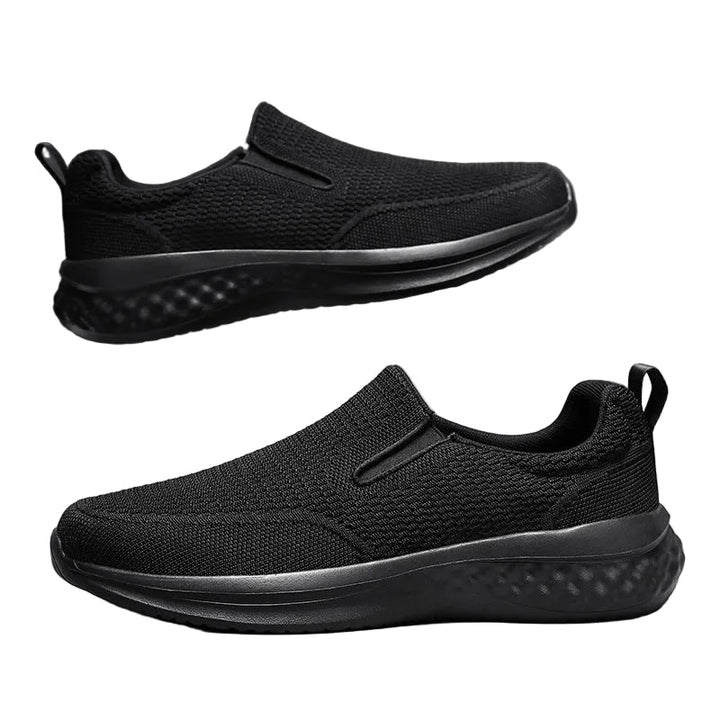 Menns slip-on joggesko. Komfortable, pustende sneakers for hverdagsbruk. Fritidssko.