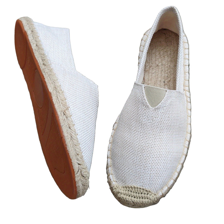 Menns lette slip-on espadriller for sommerkomfort, med pustende design og fleksibel passform.