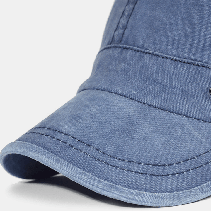 Allværs justerbar flat cap for menn. Militærstil hodeplagg for fritid og utendørsaktiviteter.
