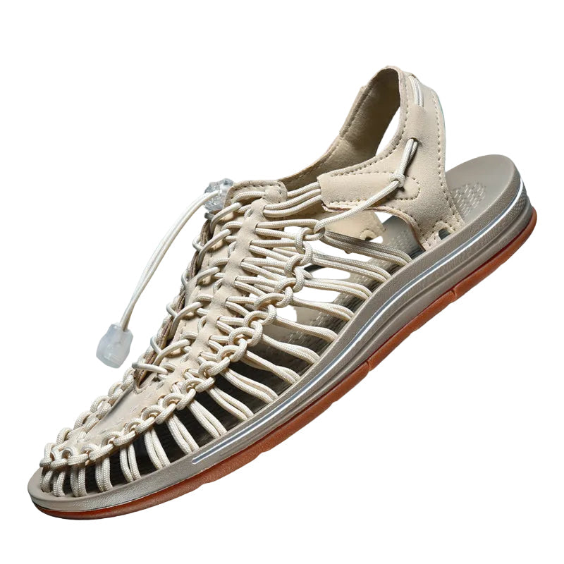 Herresandaler for sommer, pustende og komfortable. Ideelle fritidssko for varme dager.