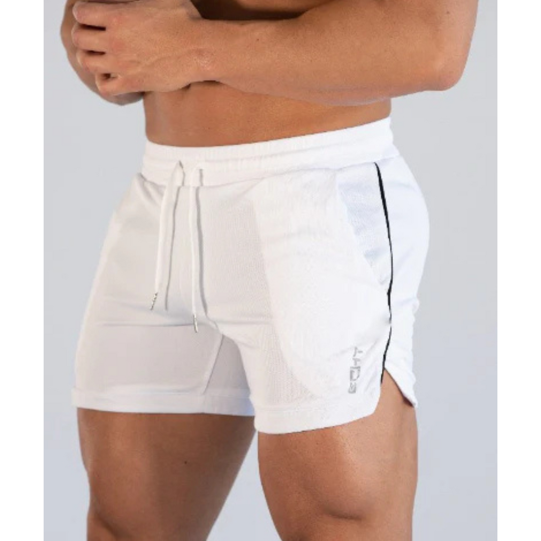 Avslappede herreshorts for strand og basseng. Hurtigtørkende og komfortabel, perfekt for sommerdager.