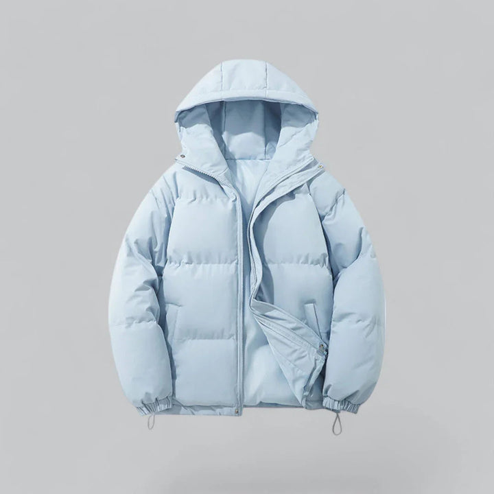 Herre vinterparka med hette, vanntett og varm. Perfekt yttertøy for menn som trenger beskyttelse i kaldt vintervær.