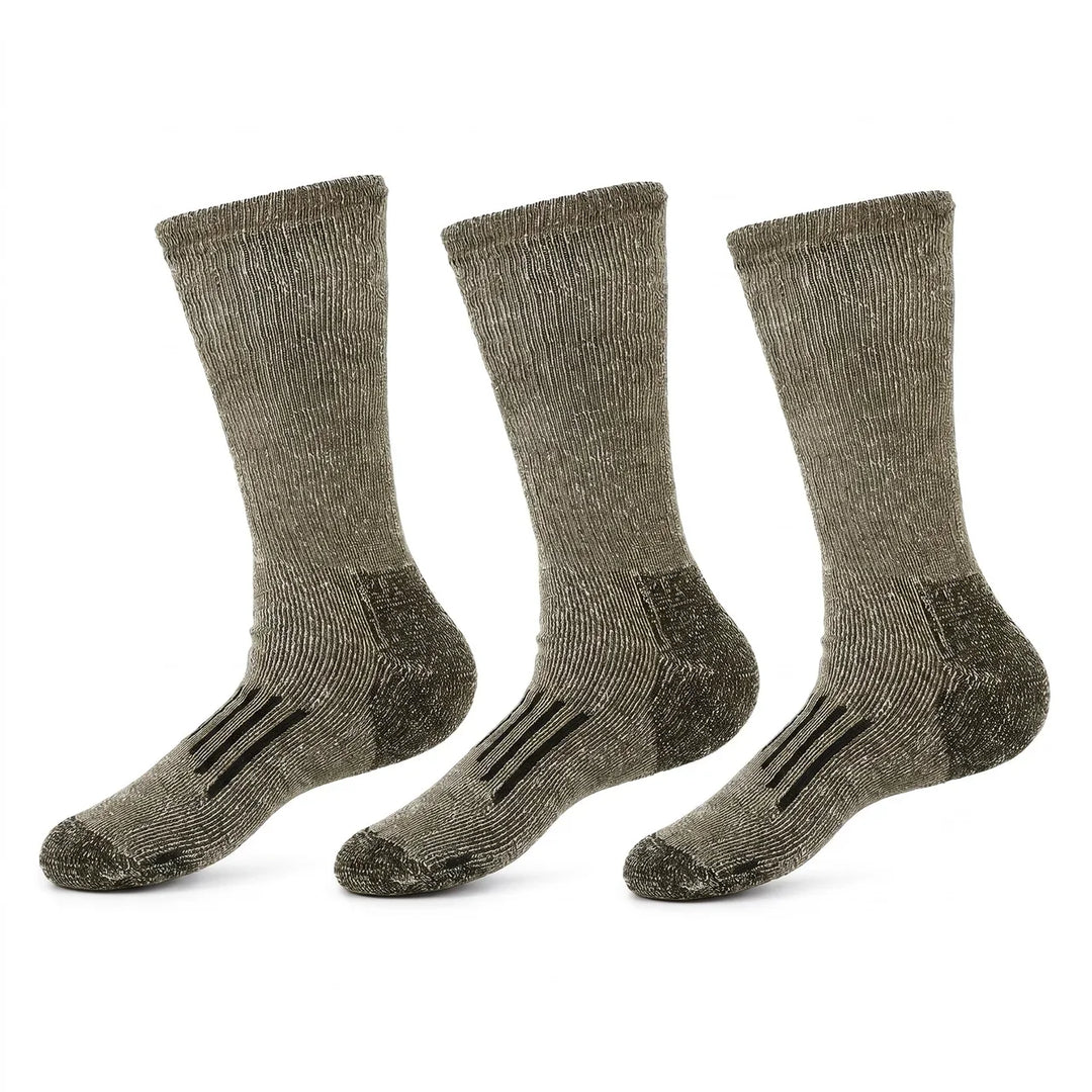 Myke og varme 3-pakk unisex merinoullsokker. Perfekte vintersokker med 80% ull for alle vinter- og friluftsaktiviteter.