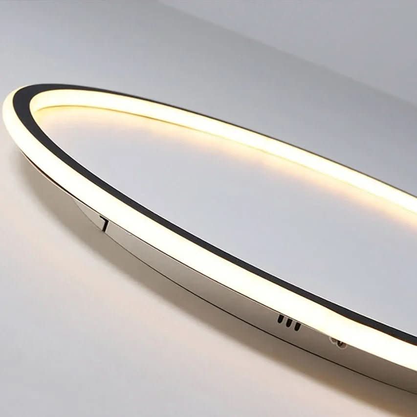 Rund moderne LED-taklampe. Skandinavisk stil. Perfekt takbelysning for et stilrent hjem.