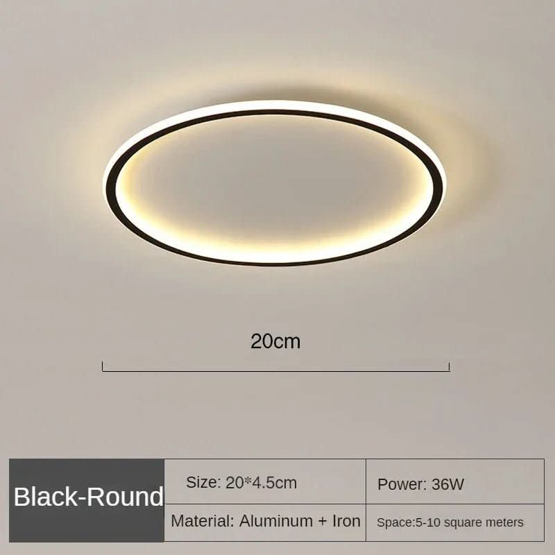 LED-taklampe med dimbar funksjon. Moderne skandinavisk design for stue, soverom.