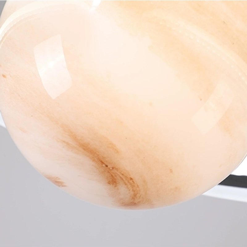 Allsidig dimbar LED hengelampe. Moderne planetdesign belysning for stue, soverom. Energieffektiv taklampe.