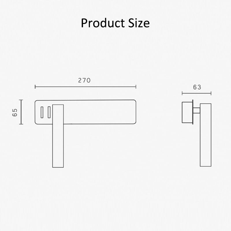 Praktisk LED vegglampe for lesing, justerbar arm, moderne og plassbesparende design for ethvert rom.