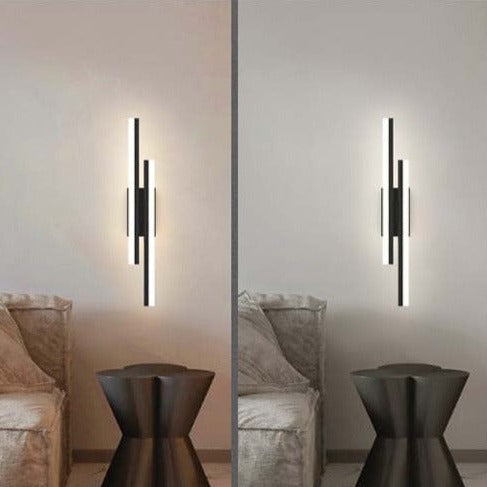 LED vegglampe for soverommet, gir mykt og behagelig indirekte lys. Perfekt for stemningsfull innendørsbelysning.