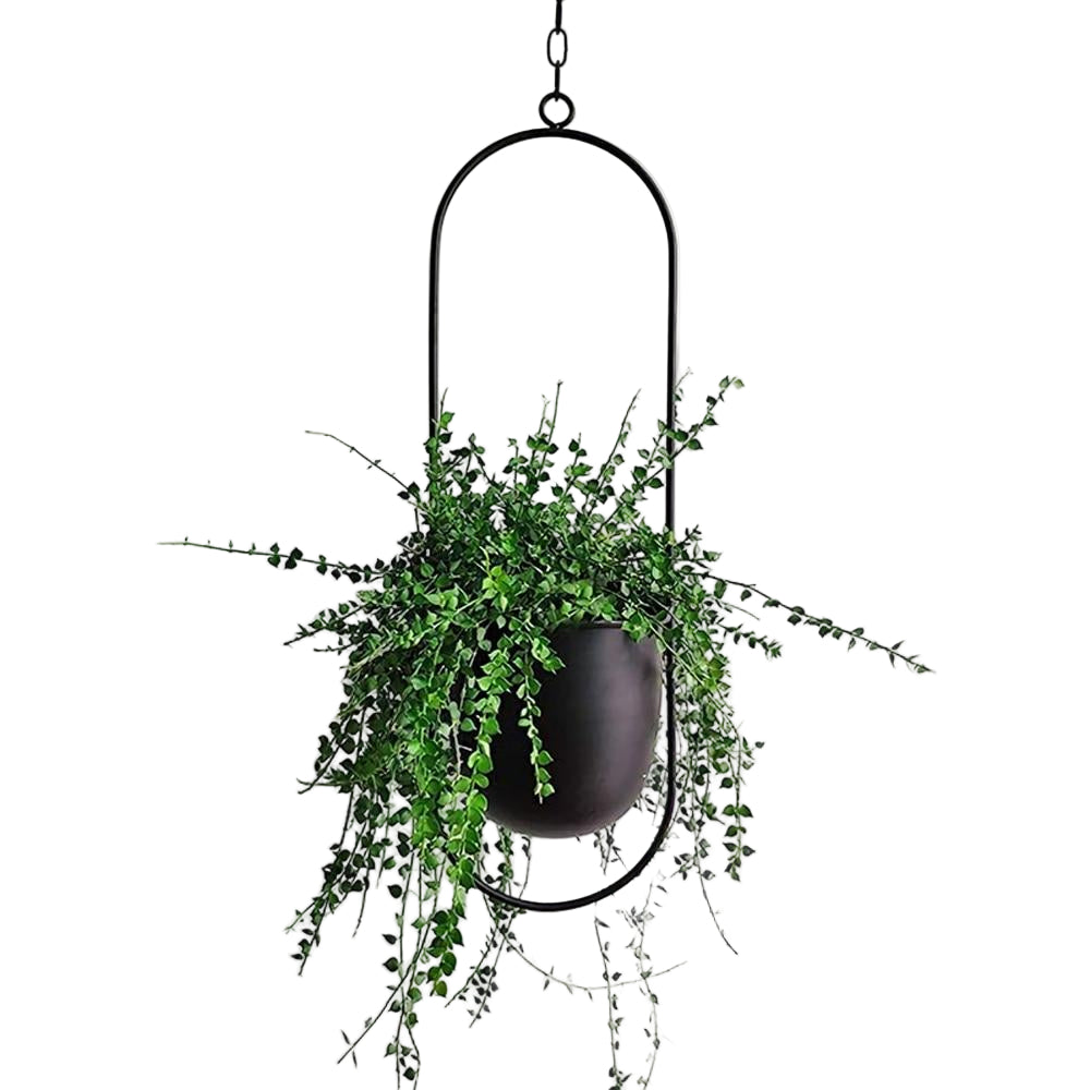 Moderne vegg planteholder i minimalistisk design, perfekt for innendørs planter og stilren hjemmedekor.
