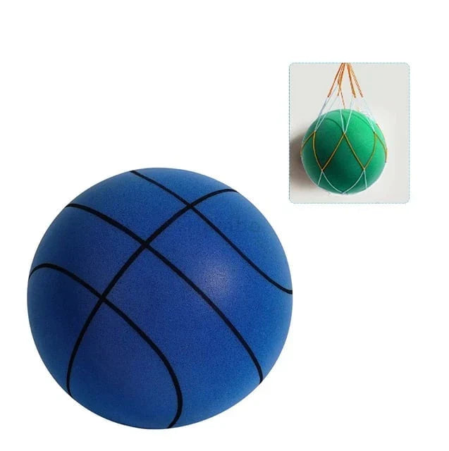 Nærbilde av støysvak innendørs basketball, designet for stille og effektiv hjemmetrening.