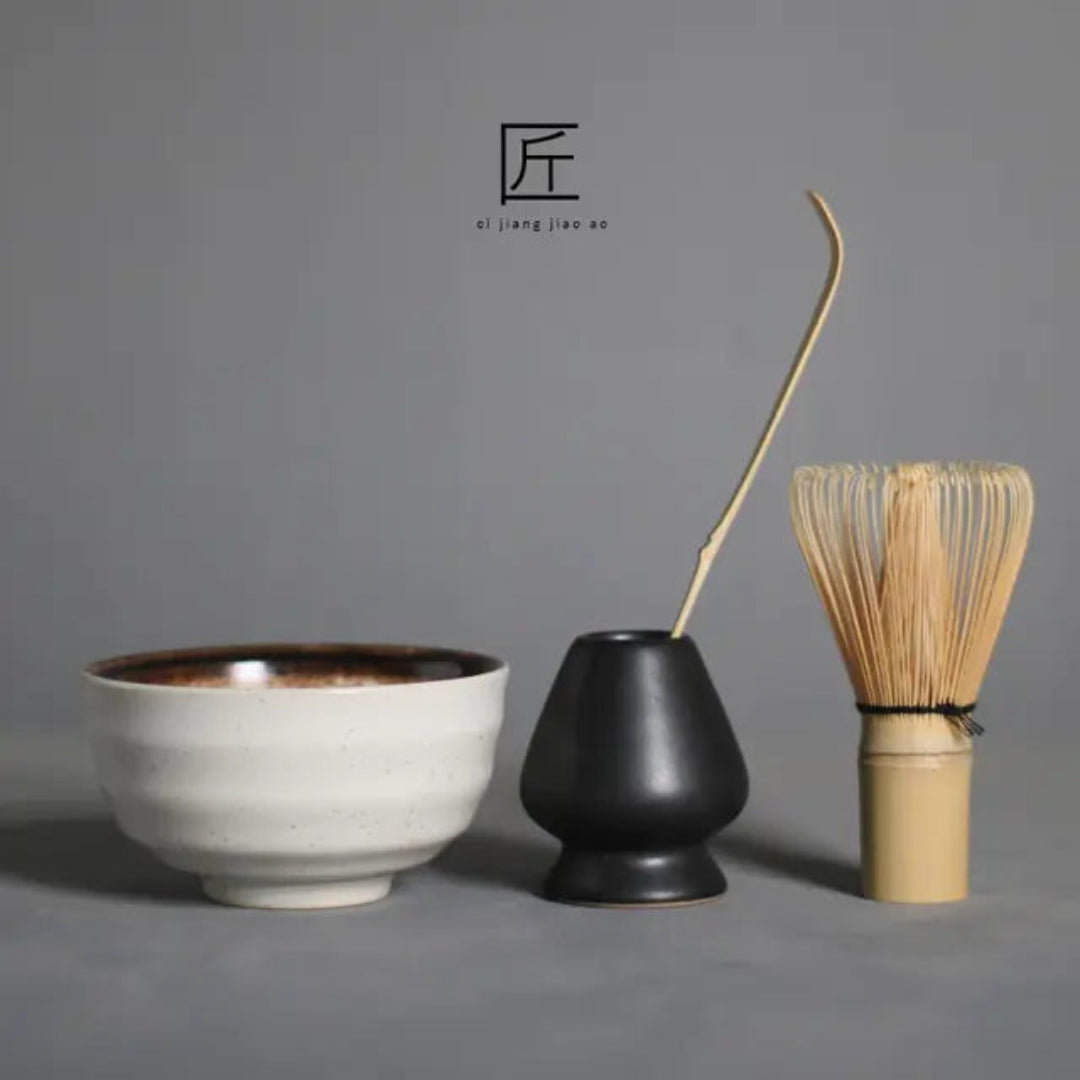 Matcha startsett med alt du trenger for å brygge tradisjonell japansk te, et flott gavesett til kjøkkenet.