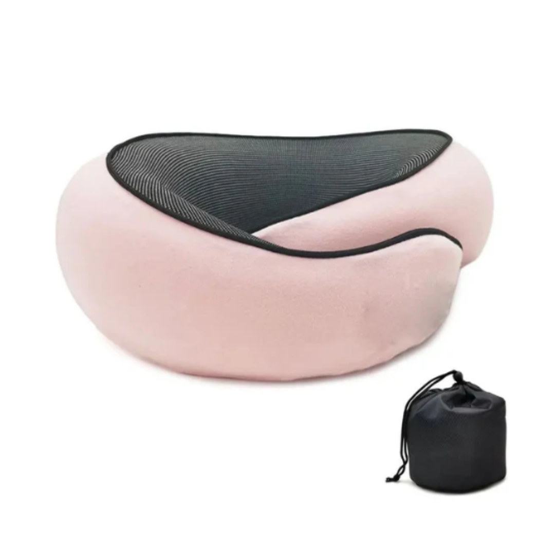 Komfortabel reisepute i memory foam for flyreise og biltur. Essensielt reisetilbehør for avslapning.