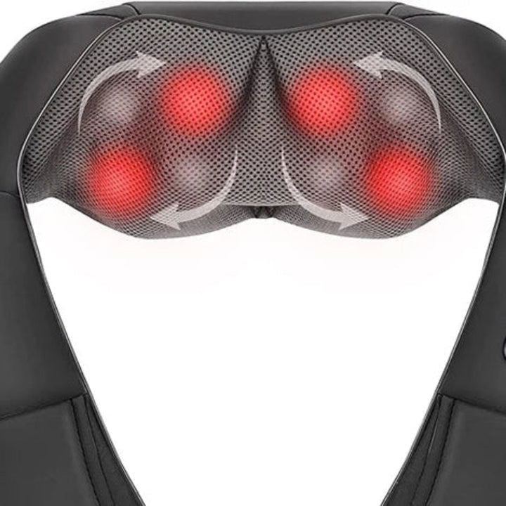 Reisevennlig Shiatsu massasjeapparat med varme, perfekt for hjemmebruk, kontorbruk og avslapning.