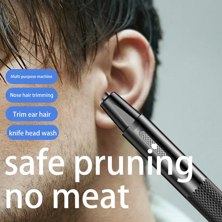 USB oppladbar nesehårtrimmer for menn og kvinner. Enkel og bærbar for presis trimming, grooming og daglig personlig pleie.