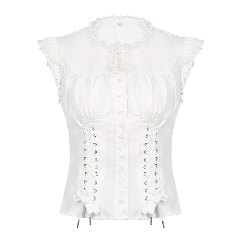 Asymmetrisk volangkjole for damer, trendy minikjole med volanger for fest og sommer.